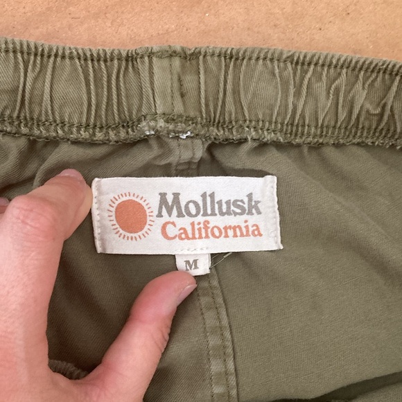 Mollusk Surf Shop Jeffrey Pants - Faded Mash Green, size M - Picture 3 of 5
